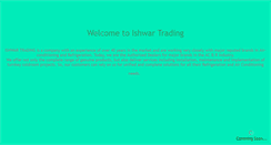 Desktop Screenshot of ishwartrading.com